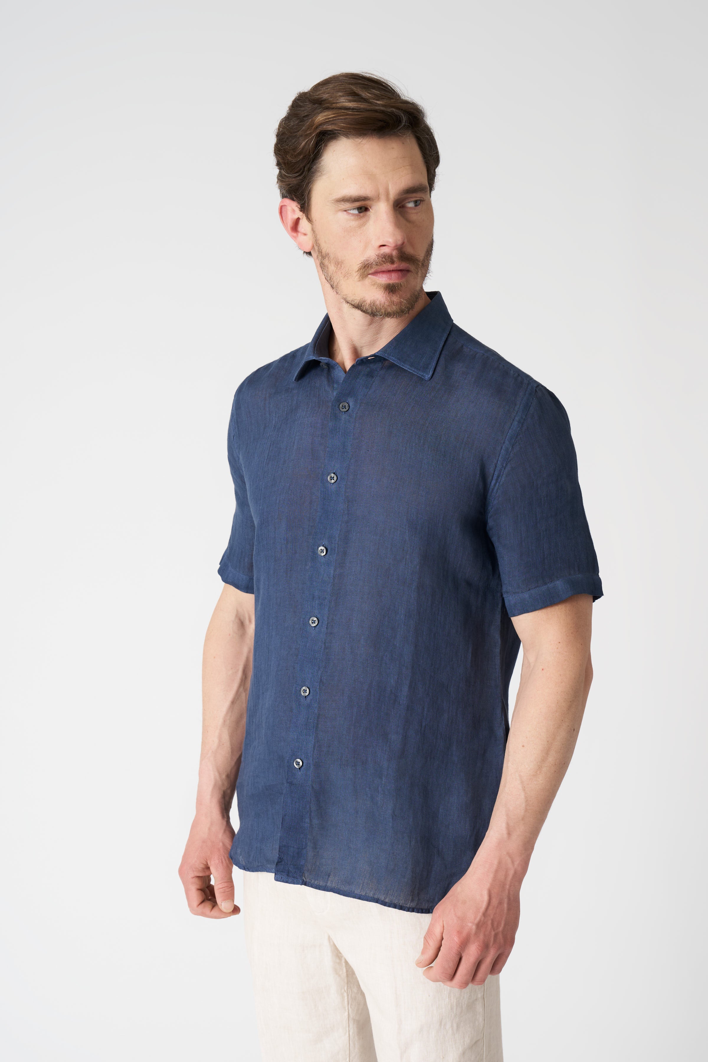 Short sleeve men shirts - Image 4