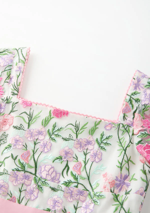 Clara embroidered mini dress - Image 4