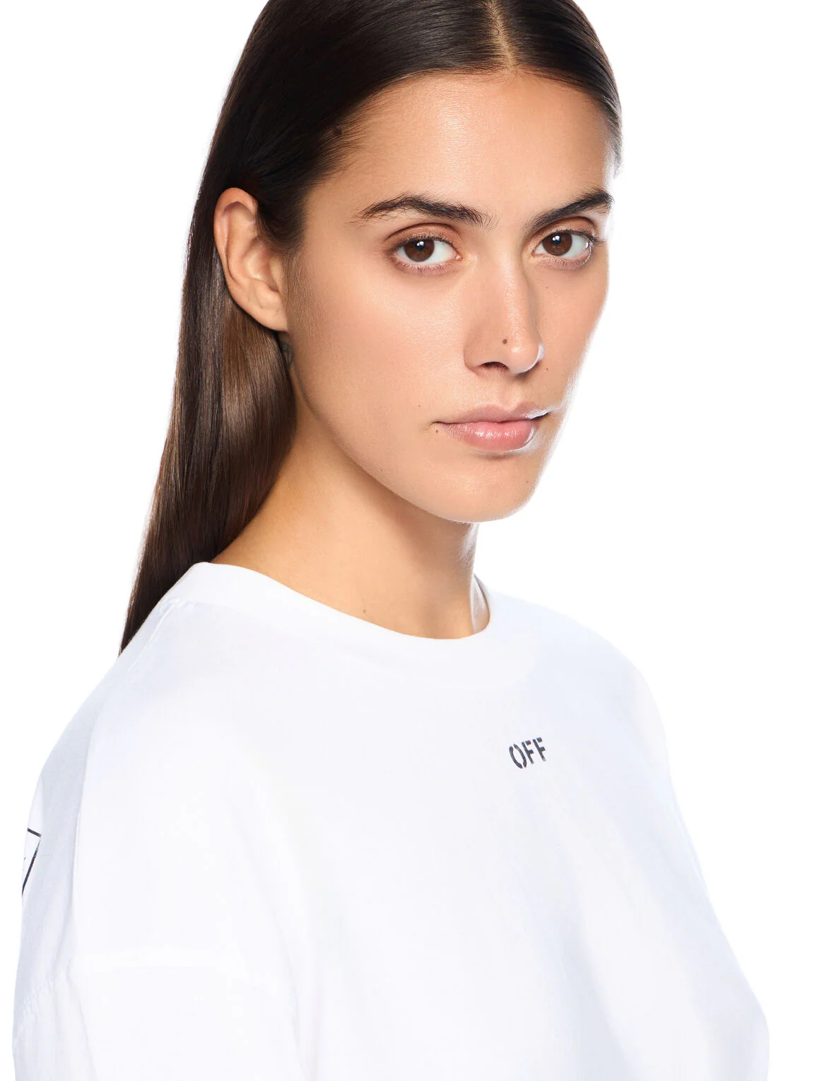 Embroidered flowers arrow long sleeve t-shirt - Image 5