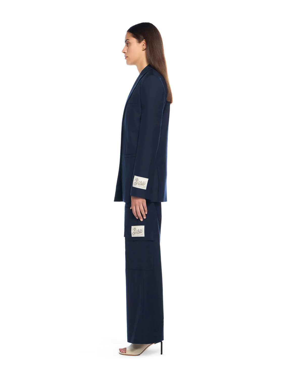 Gabardine label tomboy blazer - Image 3