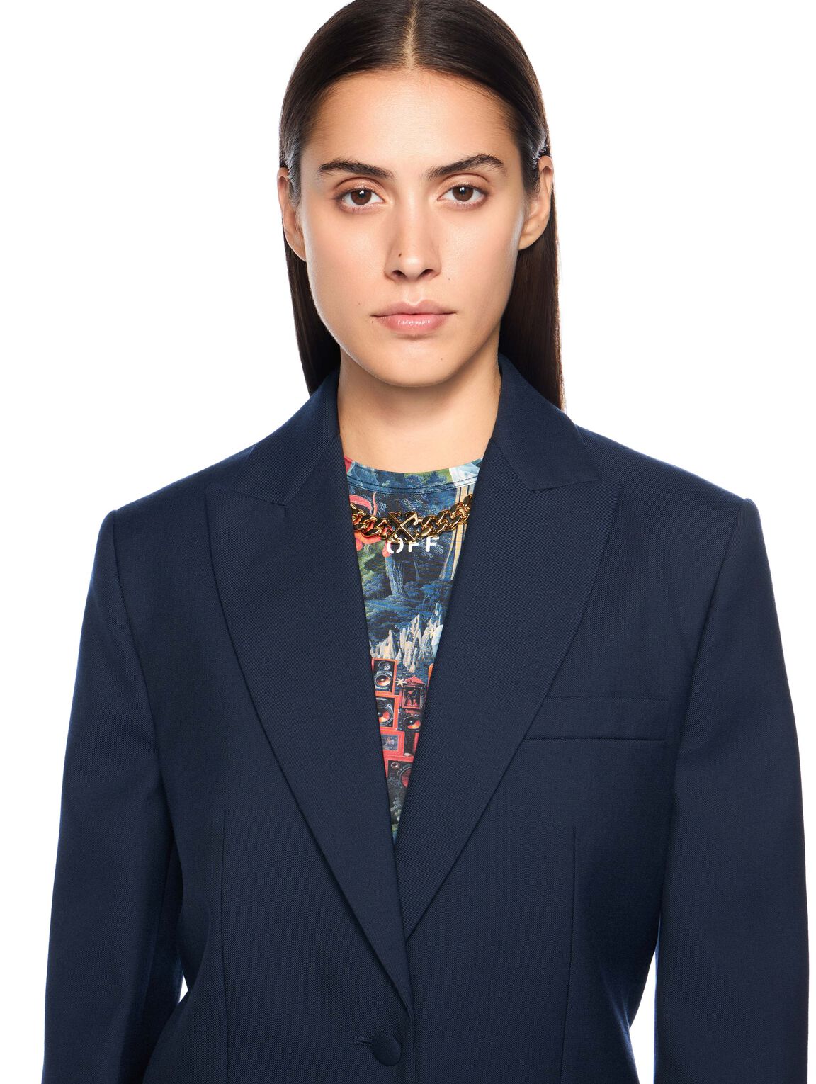Gabardine label tomboy blazer - Image 5
