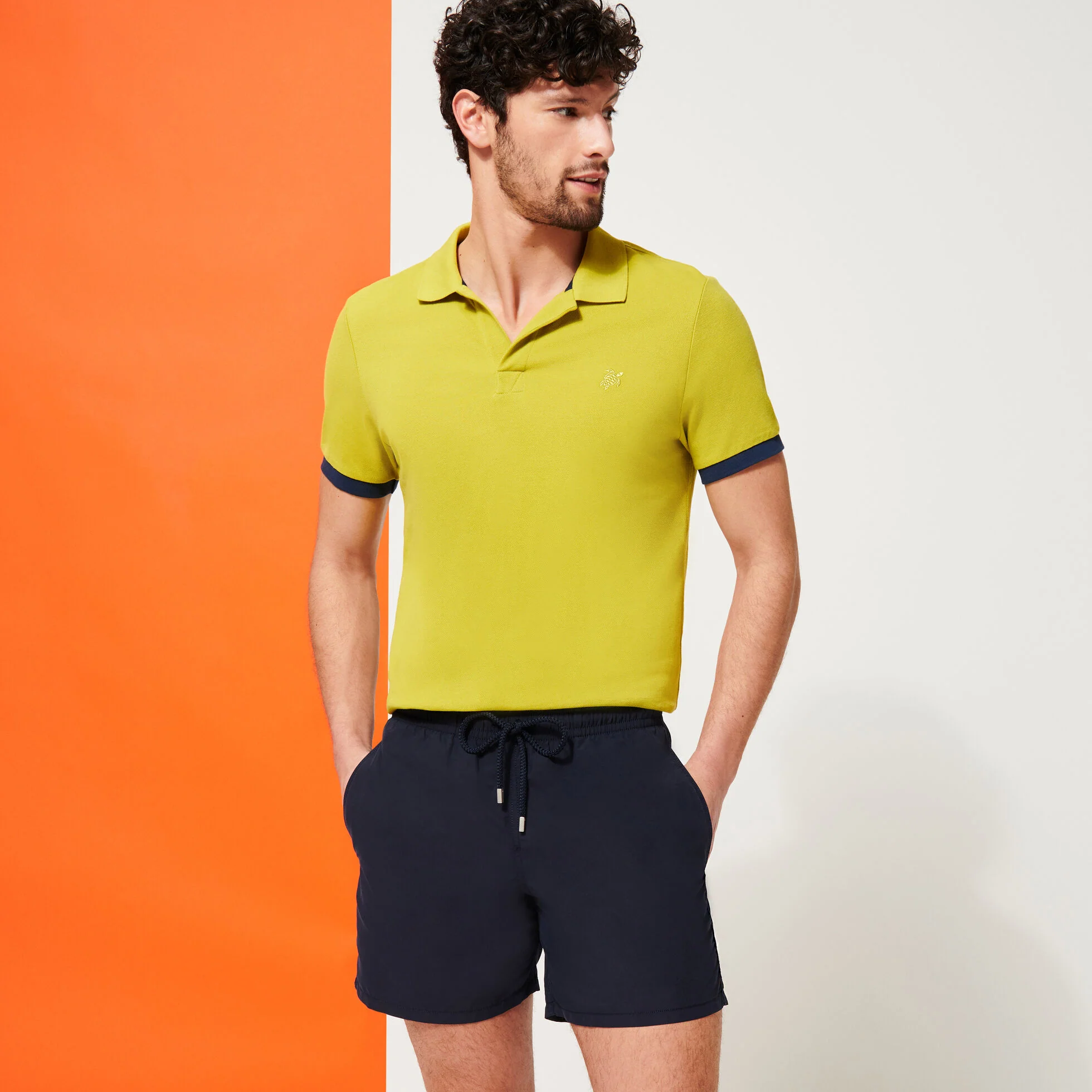 Men swim shorts solid - Image 3